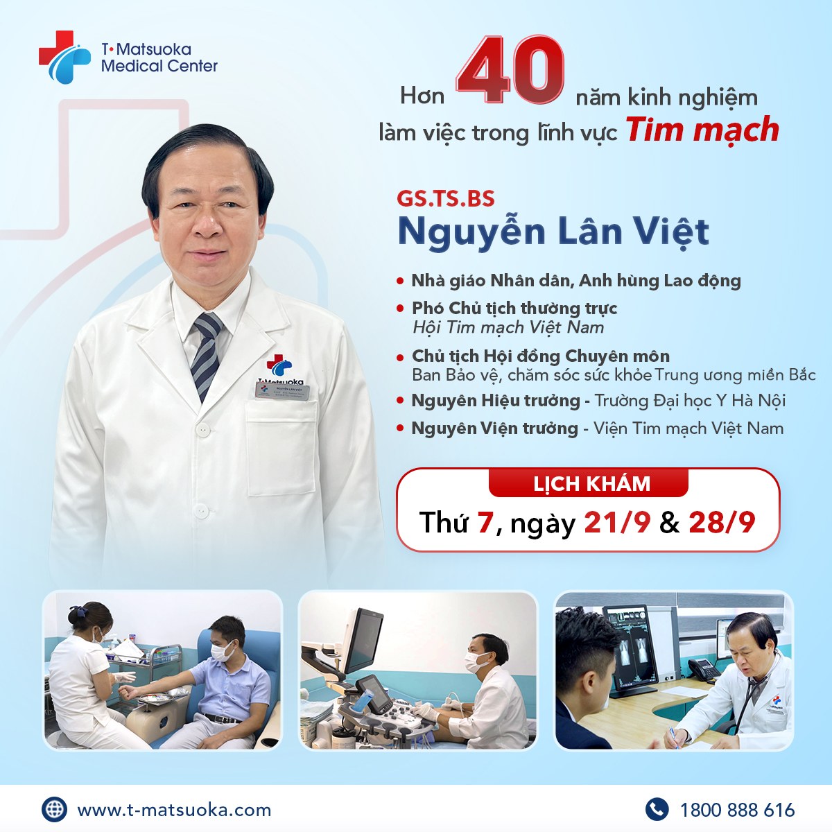 chuyên gia tim mạch GS.TS.BS Nguyễn Lân Việt